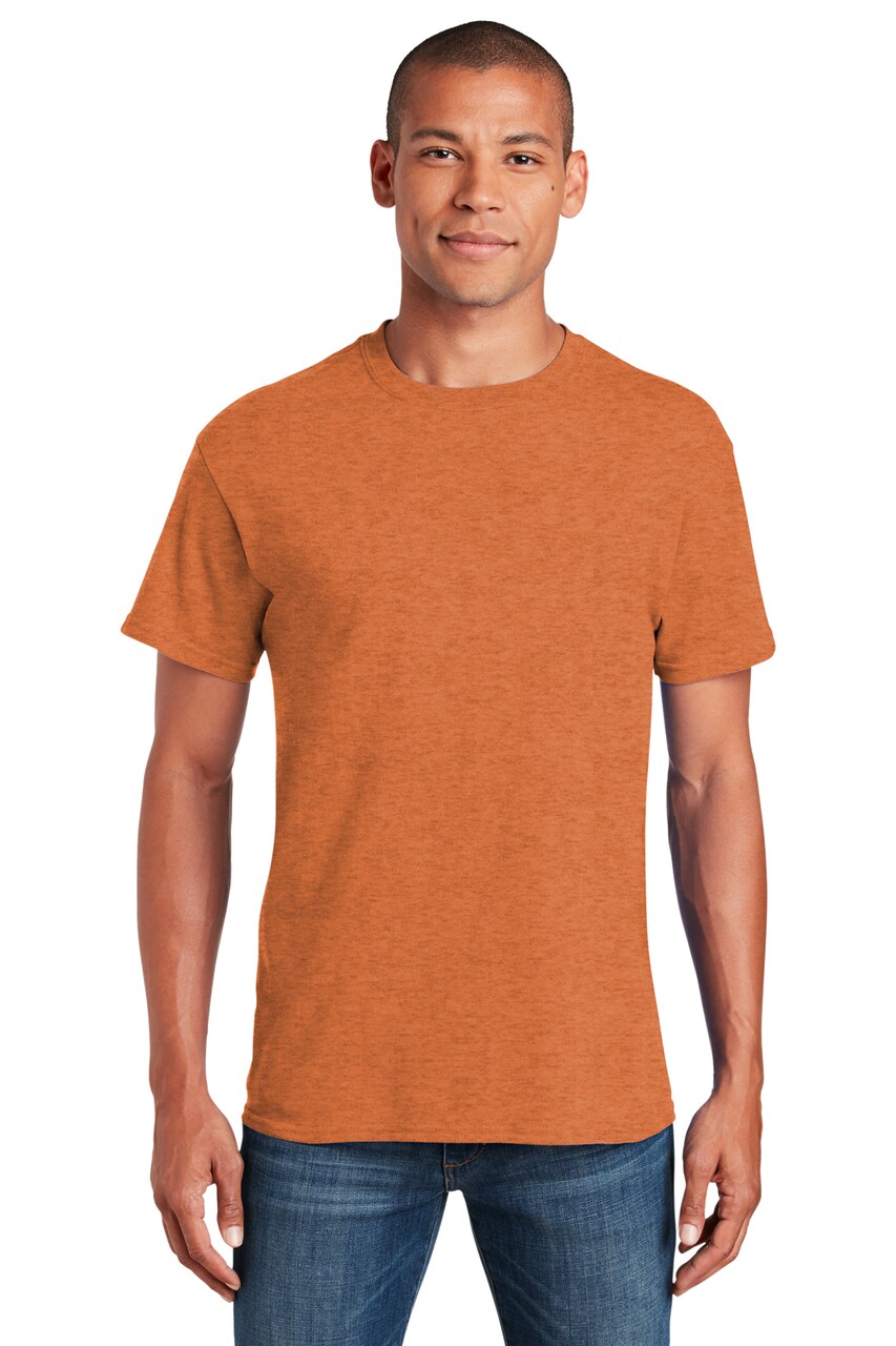 Gildan® Crewneck Heavy Cotton Short Sleeve T-Shirt 5.3 oz 100% Cotton Classic Fit Everyday Blank Tee for Custom Printing